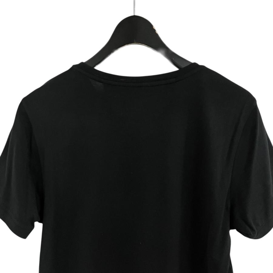 FENDI ブラック Tシャツ Lサイズ FENDI（フェンディ） ラガーフェルド ストーンロゴビジュー Tシャツ