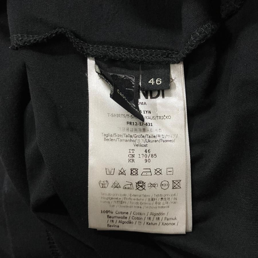 FENDI（フェンディ） ラガーフェルド ストーンロゴビジュー Tシャツ