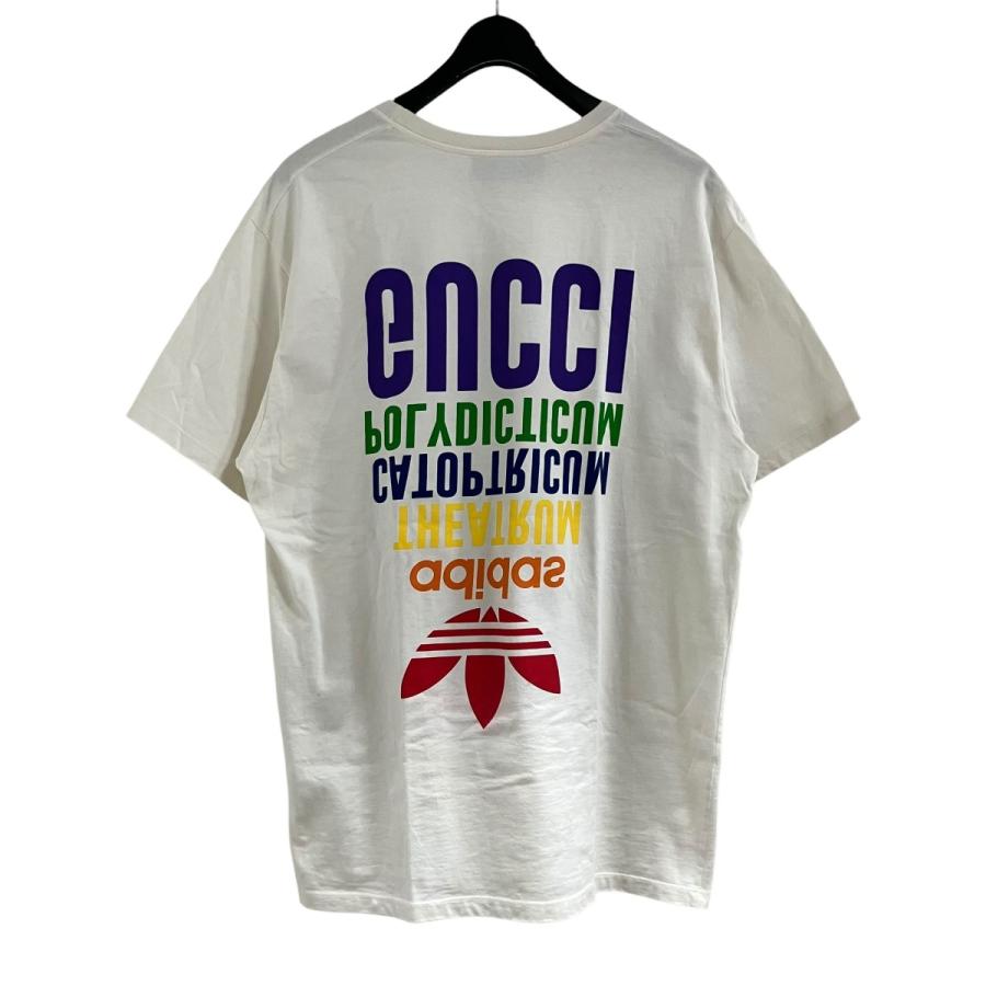 GUCCI（グッチ） グッチ×アディダス GUCCI×adidas ロゴプリントTシャツ 