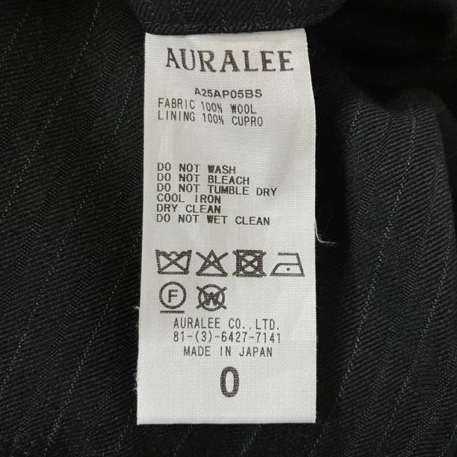 AURALEE（オーラリー） ウールシルク ストライプスラックスパンツ