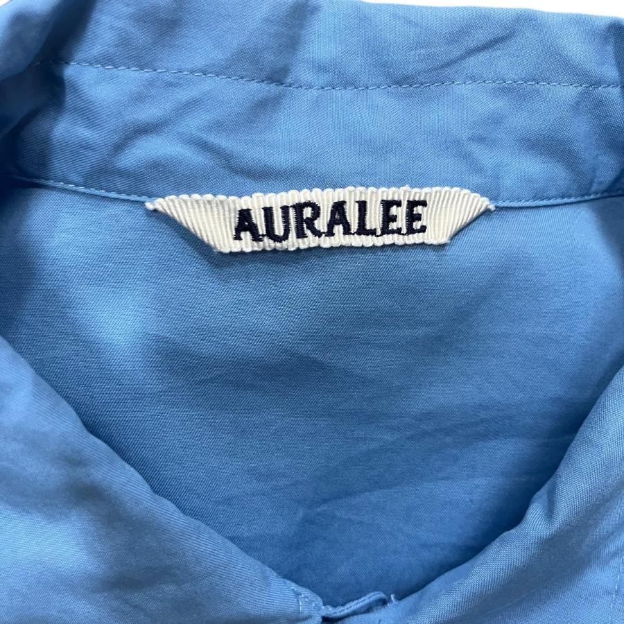 AURALEE（オーラリー） ウォッシュドフィックスツイルシャツ サックス