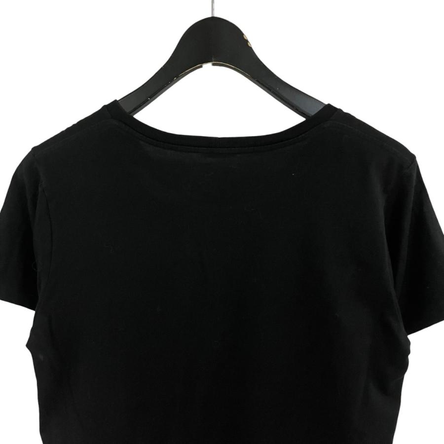 CELINE（セリーヌ） ロゴプリントTシャツ ブラック×ホワイト サイズ：M
