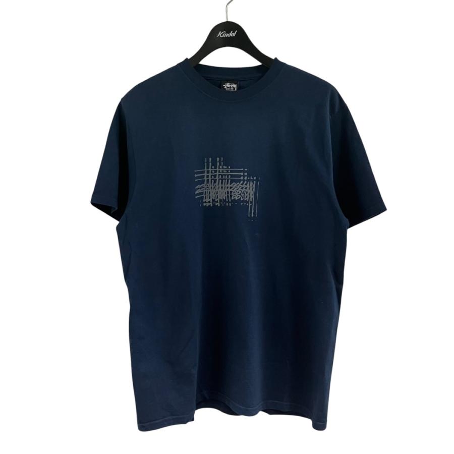 STUSSY（ステューシー） フェードロゴプリントTシャツ ネイビー サイズ 
