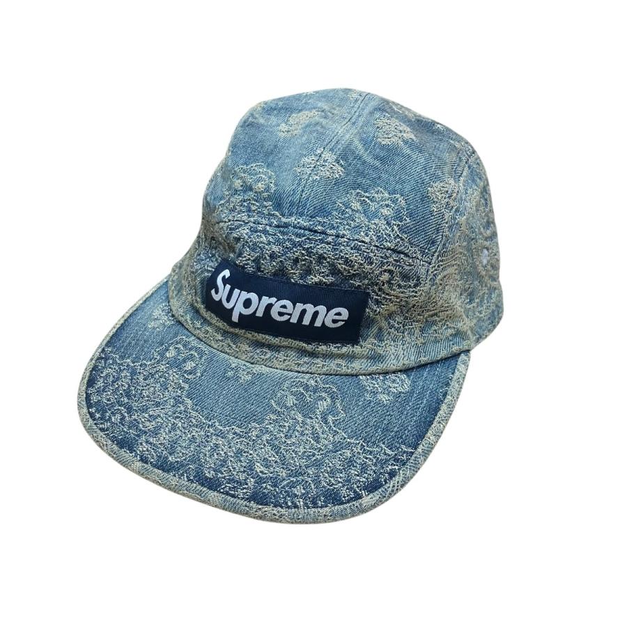 シュプリーム supreme キャップ　インディゴ Supreme（シュプリーム） ロゴデニムキャップ インディゴ サイズ