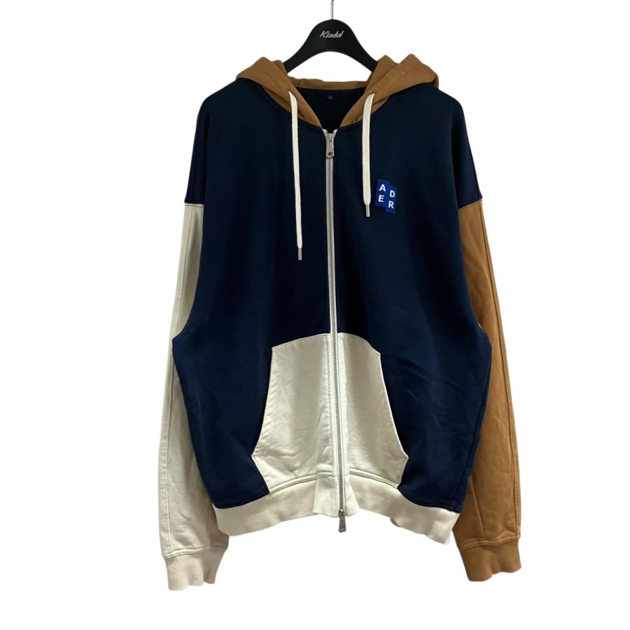 中古・古着通販】ADER パーカー ネイビー/ベージュ ADERERROR error (メゾン kitsune maison (アーダーエラー) トップス