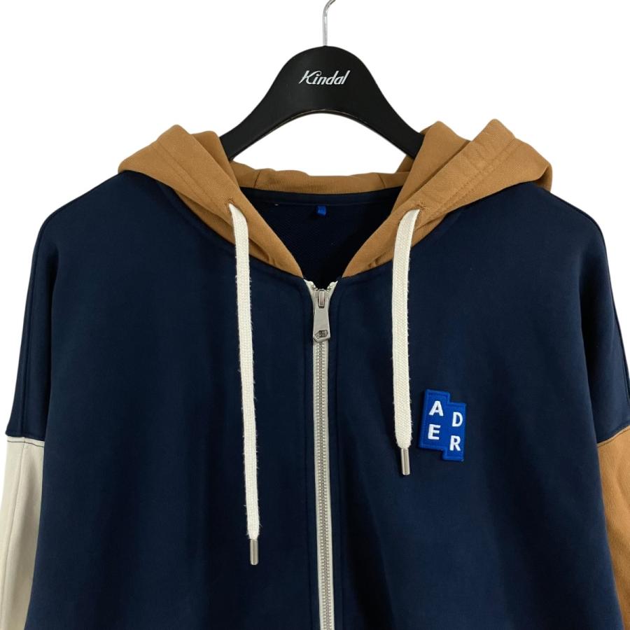 パーカー ネイビー/ベージュ ADERERROR ☆送料・関税込☆ADERERROR☆TRS zip-up☆パーカー hoodie decal トップス