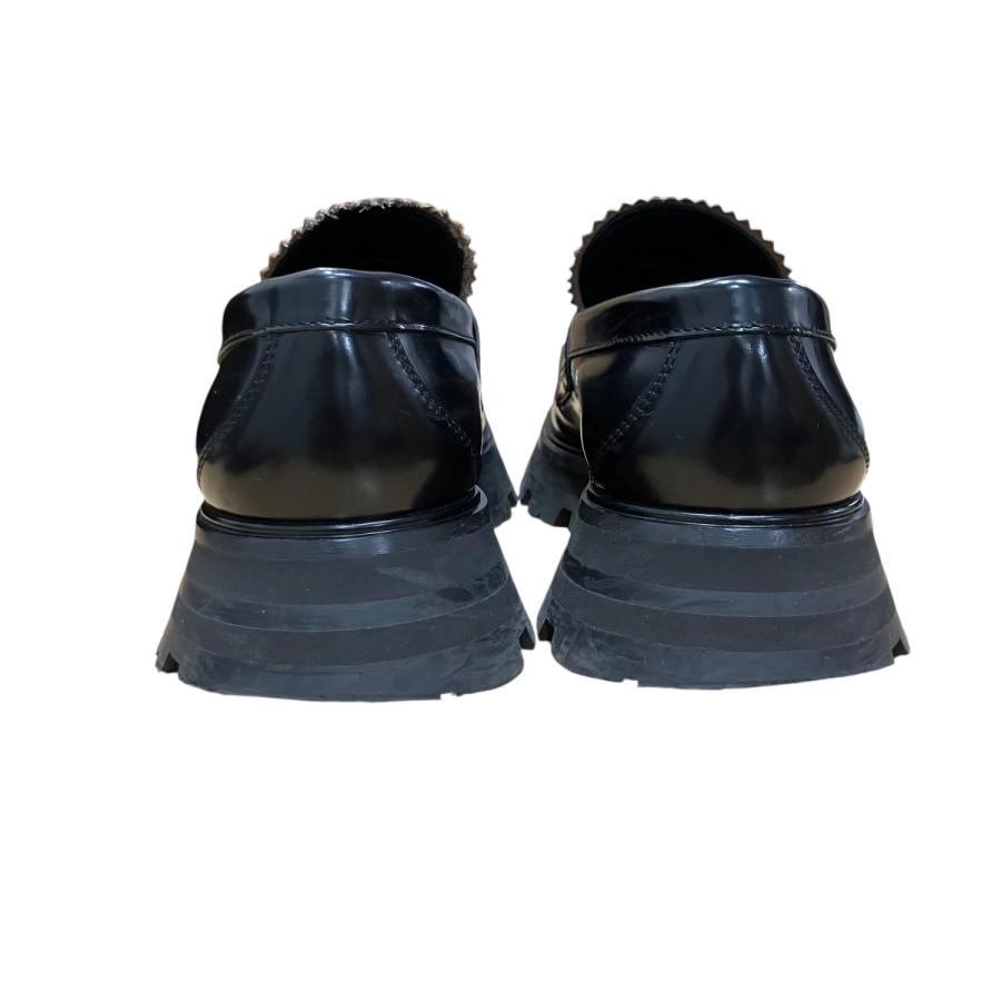 アレキサンダーマックイーン ALEXANDER McQUEEN チャンキーソールローファー ブラック サイズ：36 1/2_4