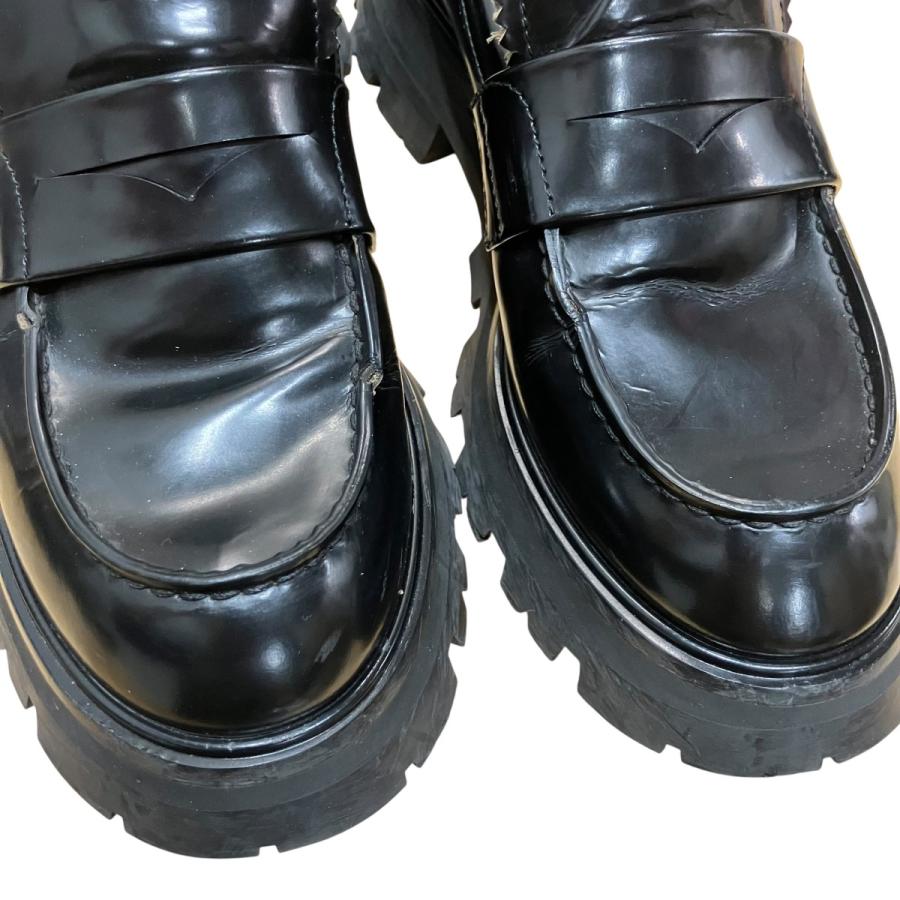 アレキサンダーマックイーン ALEXANDER McQUEEN チャンキーソールローファー ブラック サイズ：36 1/2_8