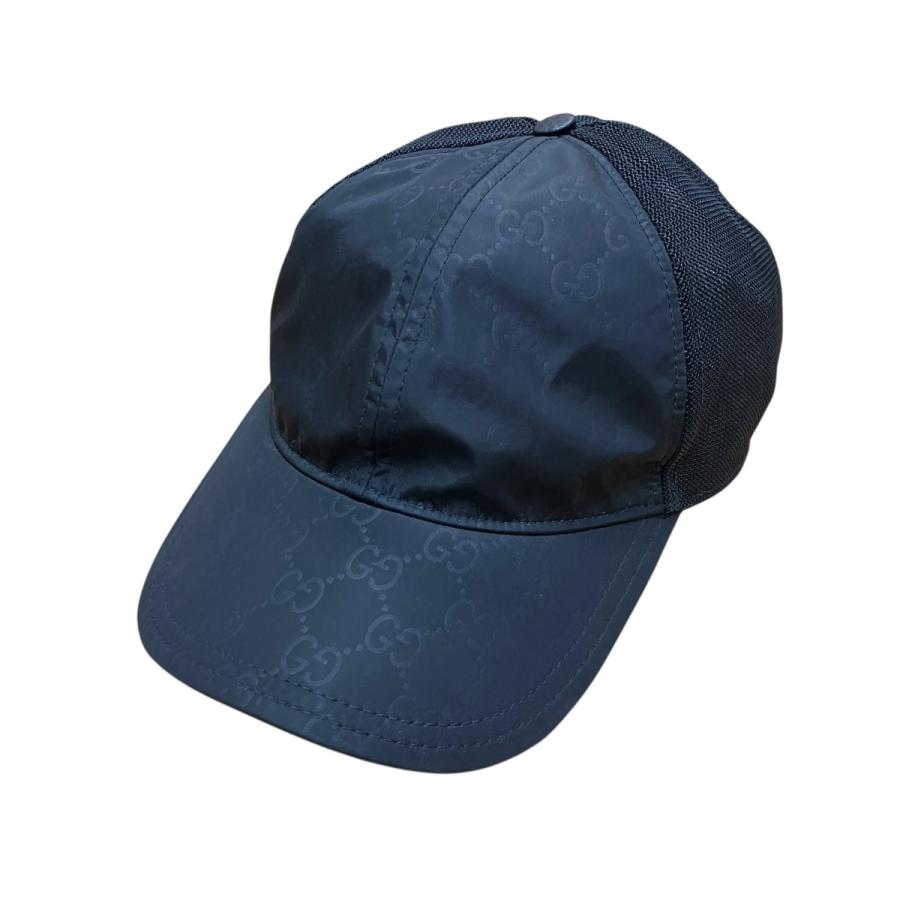 GUCCI ブラック メッシュ ベースボールキャップ GUCCI（グッチ） メッシュキャップ ブラック サイズ：L : カインドオル