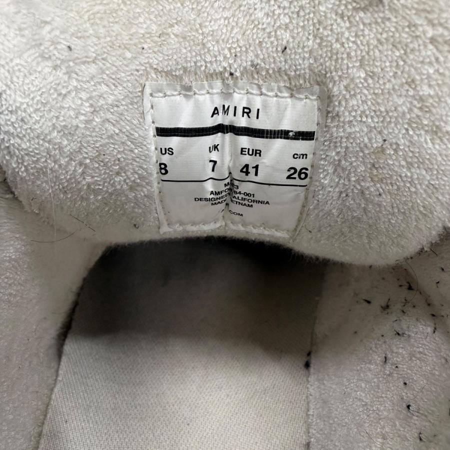 AMIRI（アミリ） ハイカットスニーカー ブラック×ホワイト サイズ