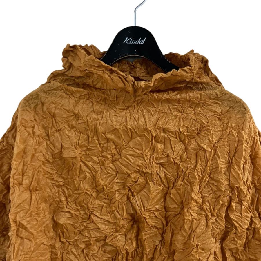 me ISSEY MIYAKE ミーイッセイミヤケ シワ加工 ハイネック ブラウス