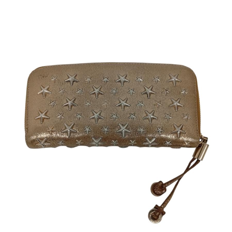 JIMMY CHOO（ジミーチュウ） スタースタッズラウンドファスナー 財布