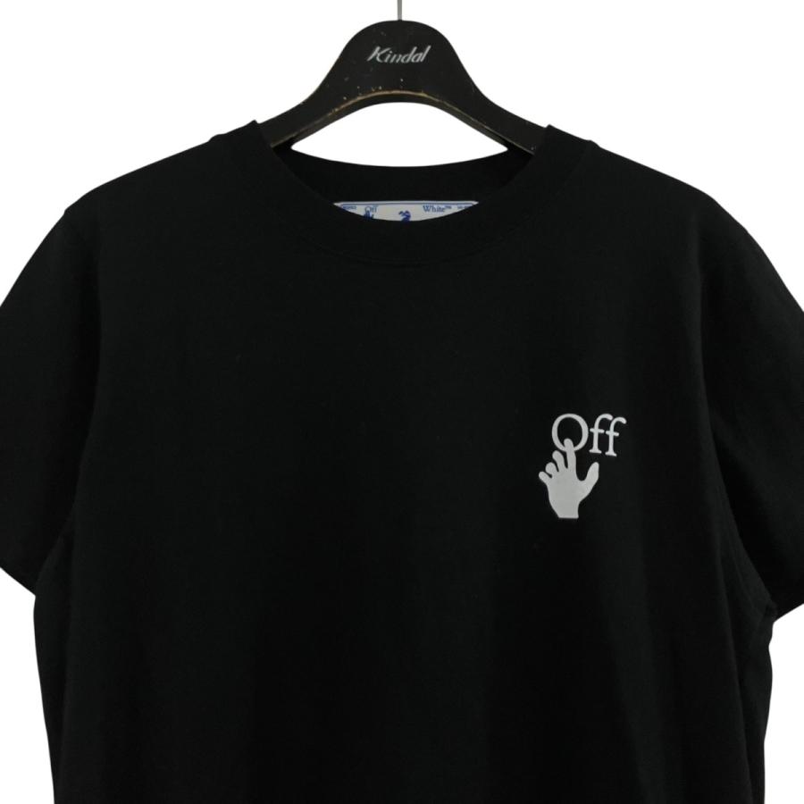 off white（オフホワイト） バックバイヤスプリントTシャツ ブラック