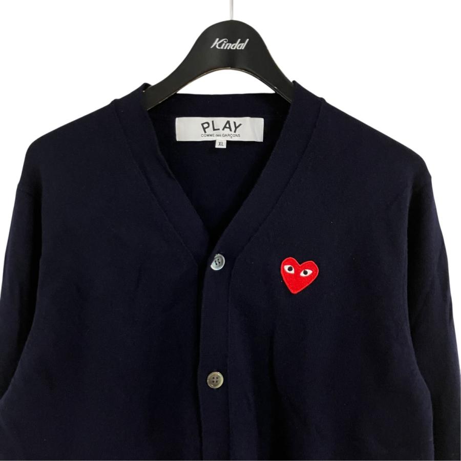 PLAY COMME des GARCONS 【値下げ】PLAY ハートロゴニットカーディガン