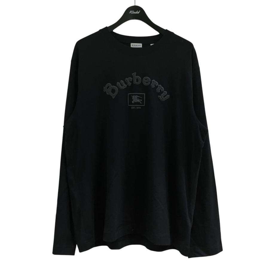 BURBERRY（バーバリー） ゴシックロゴカットソー ブラック サイズ：XL 