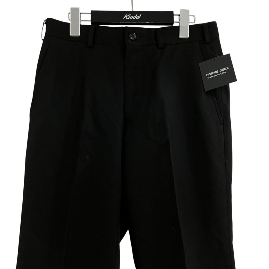 COMME des GARCONS HOMME DEUX スラックス XS 黒 COMME des GARCONS HOMME DEUX コムデギャルソンオムドゥ スラックス