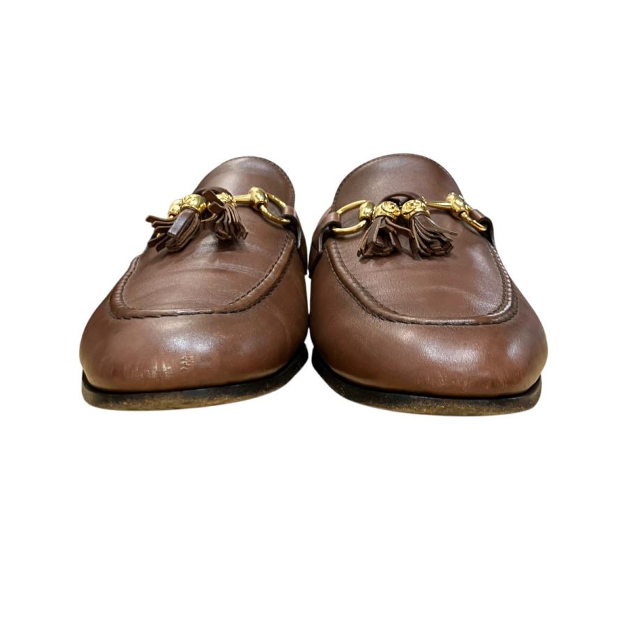 GUCCI（グッチ） ホースビットローファー ブラウン サイズ：7 1/2