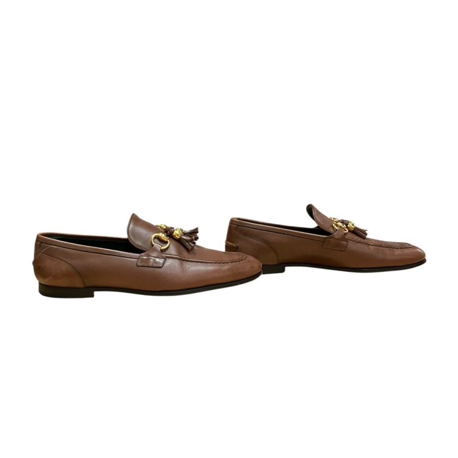 GUCCI ホースビット　スエードローファー　ブラウン　GD金具　26.5㎝ GUCCI（グッチ） ホースビットローファー ブラウン サイズ：7 1/2