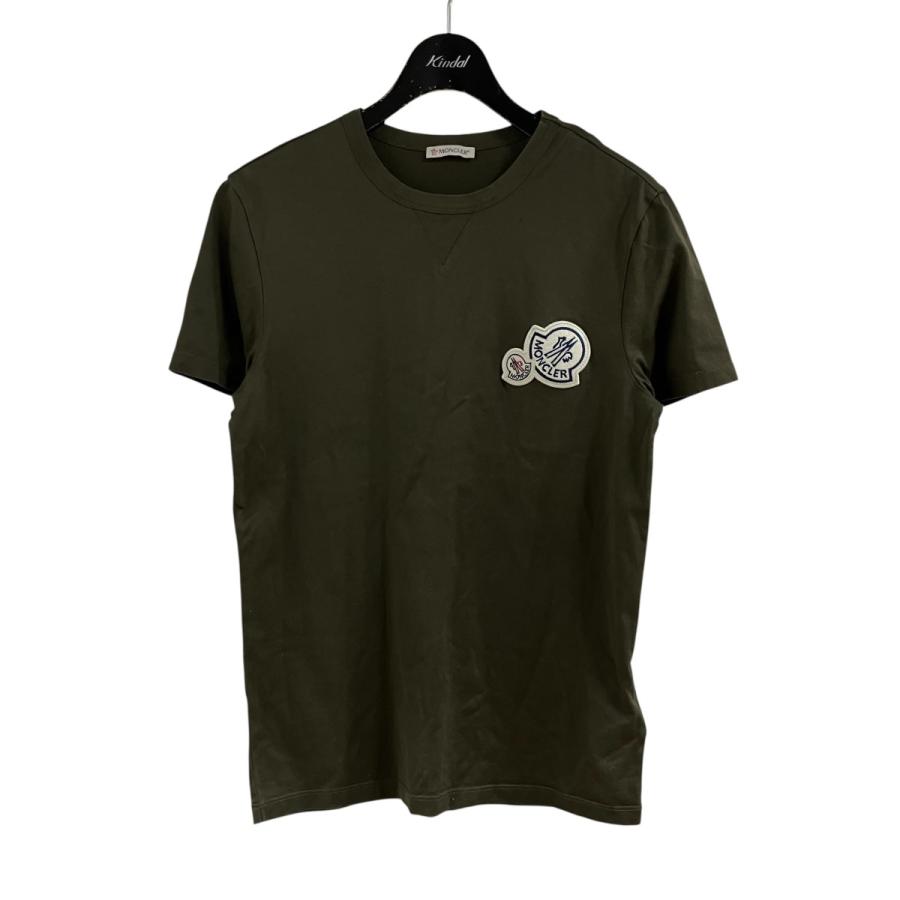MONCLER（モンクレール） ロゴワッペンTシャツ カーキ サイズ：XS 