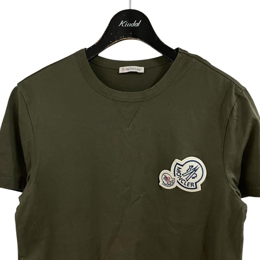 MONCLER（モンクレール） ロゴワッペンTシャツ カーキ サイズ：XS 
