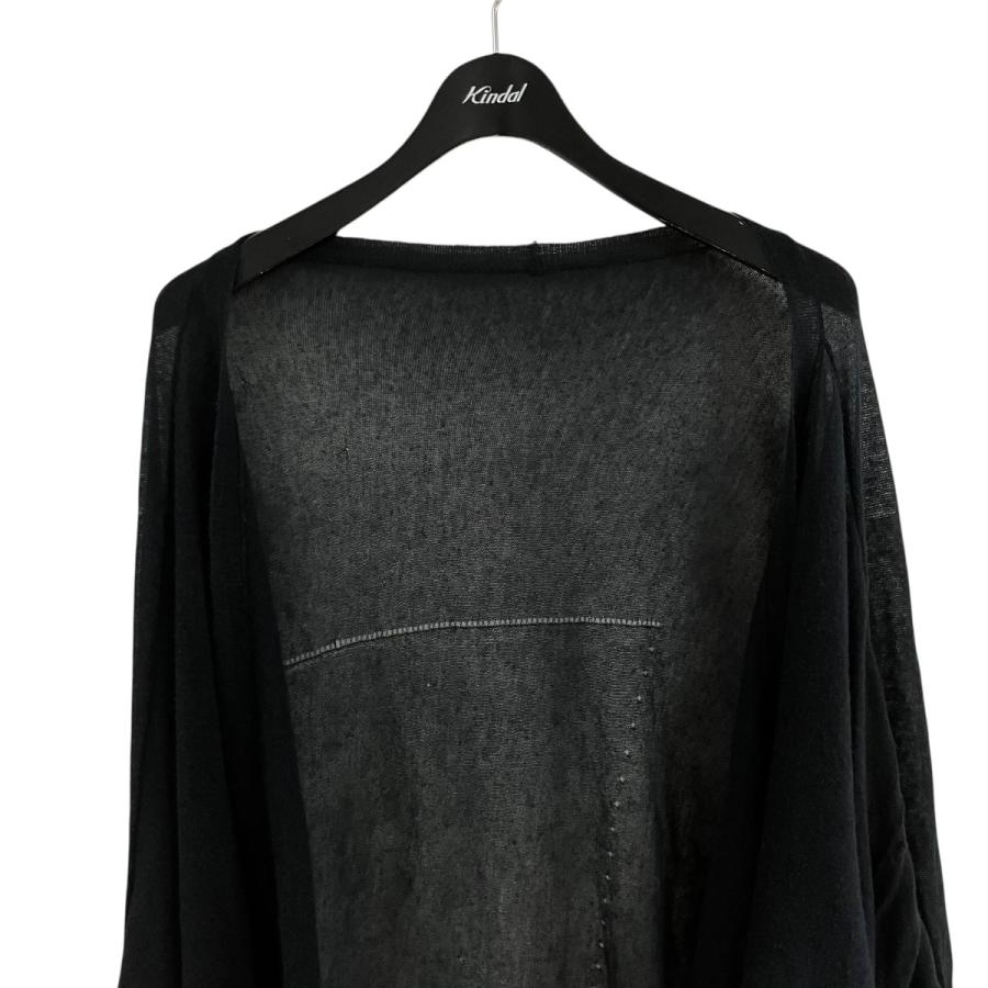 ANN DEMEULEMEESTER ブラック　カーディガン サイズ 36 Ann DEMEULEMEESTER（アン ドゥムルメステール） 薄手カーディガン