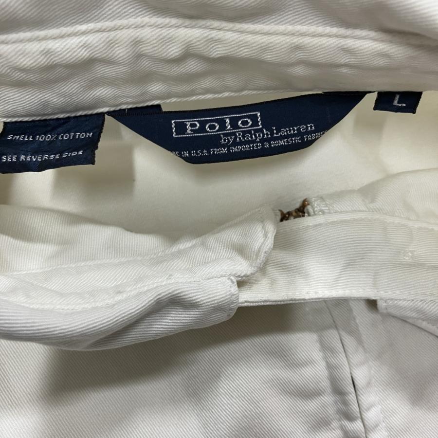 日*9様 Polo by Ralph Lauren スイングトップ ホワイト L POLO RALPH LAUREN（ポロ・ラルフローレン） 三角タグスイングトップ