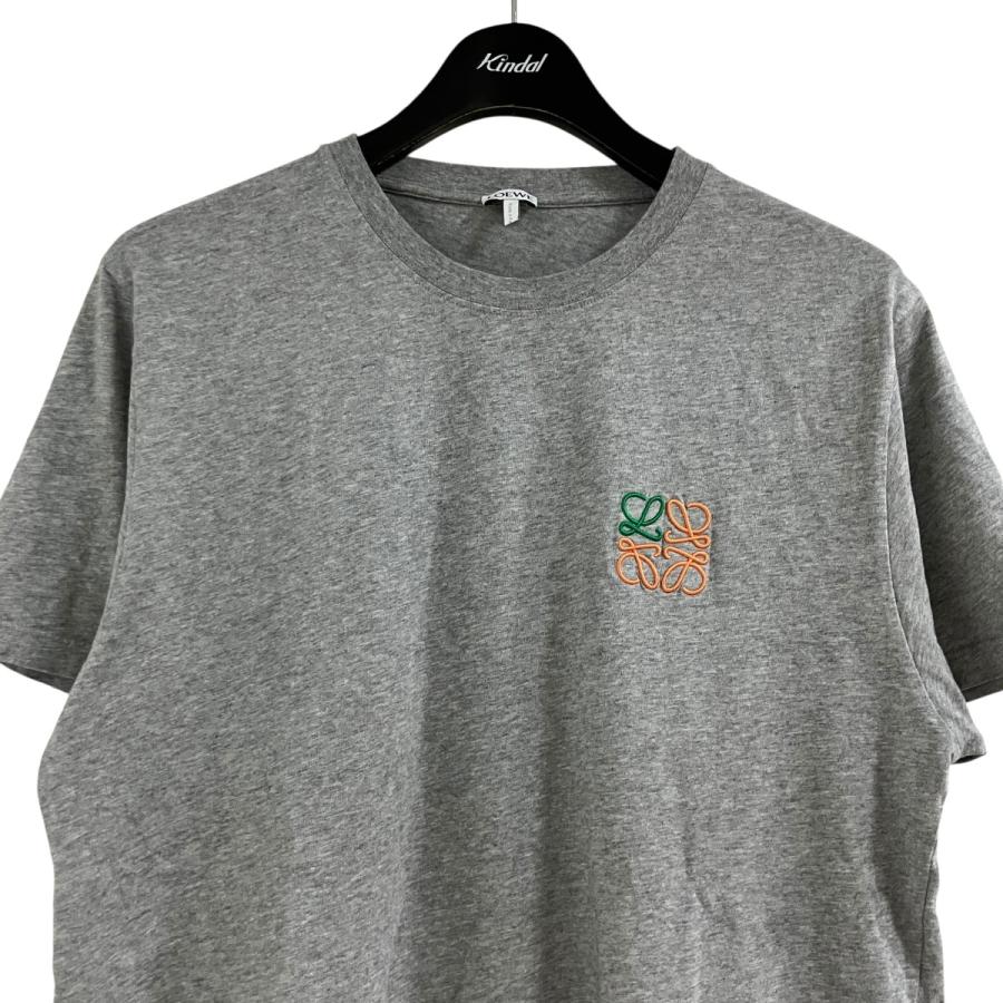 LOEWE（ロエベ） アナグラムエンブロイダリーTシャツ グレー サイズ：M