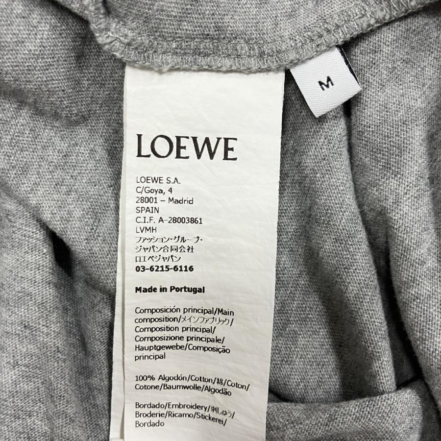 LOEWE（ロエベ） アナグラムエンブロイダリーTシャツ グレー サイズ：M