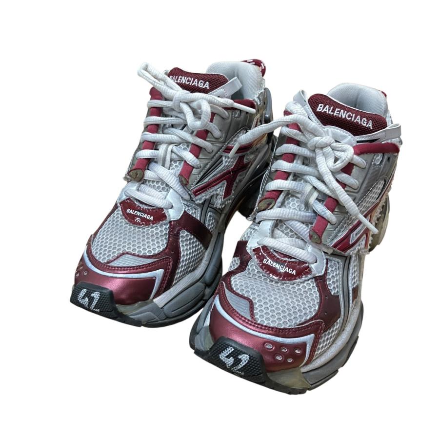 BALENCIAGA（バレンシアガ） ローカットスニーカー グレー×レッド 