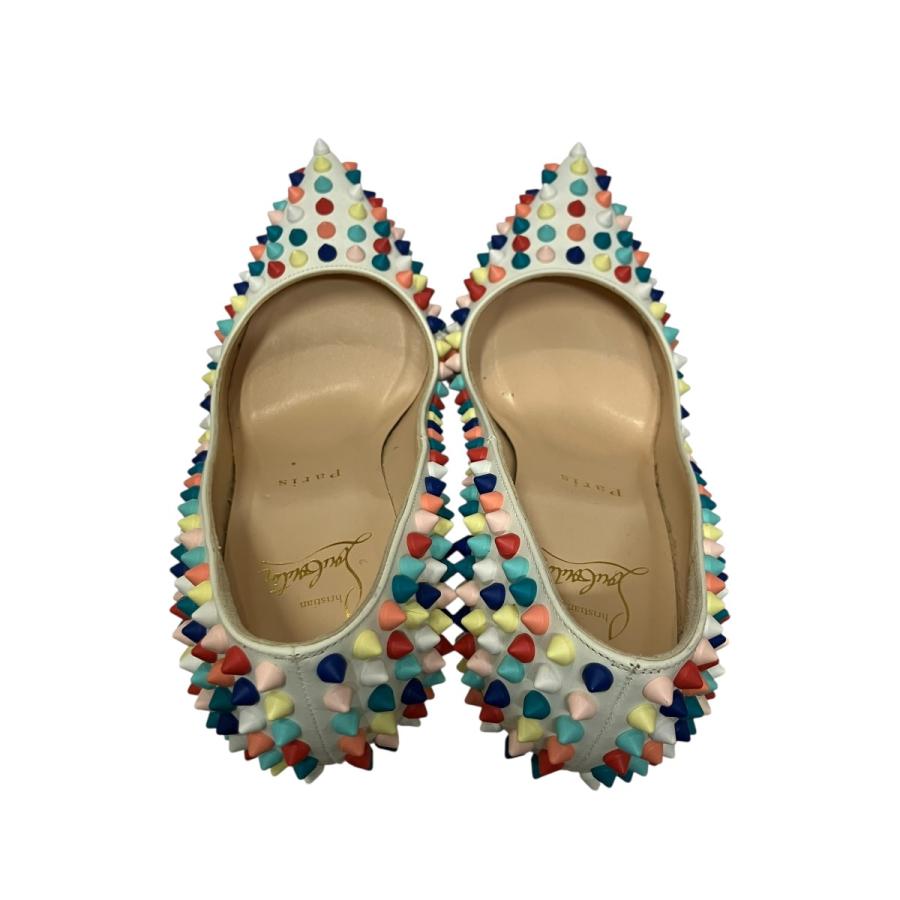 Christian Louboutin パンプス 39.5 マルチカラー Christian Louboutin（クリスチャンルブタン） カラフルスタッズヒール