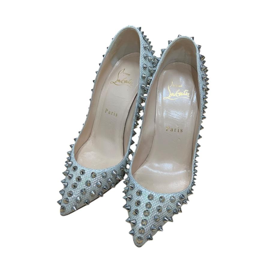 Christian Louboutin スタッズ パンプス 38 グリッター Christian Louboutin（クリスチャンルブタン） グリッタースタッズ