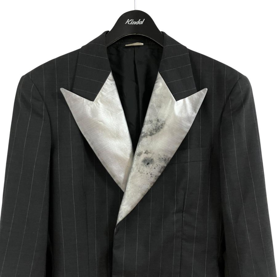 COMME des GARCONS HOMME PLUS ストライプ デザインラペルジャケット