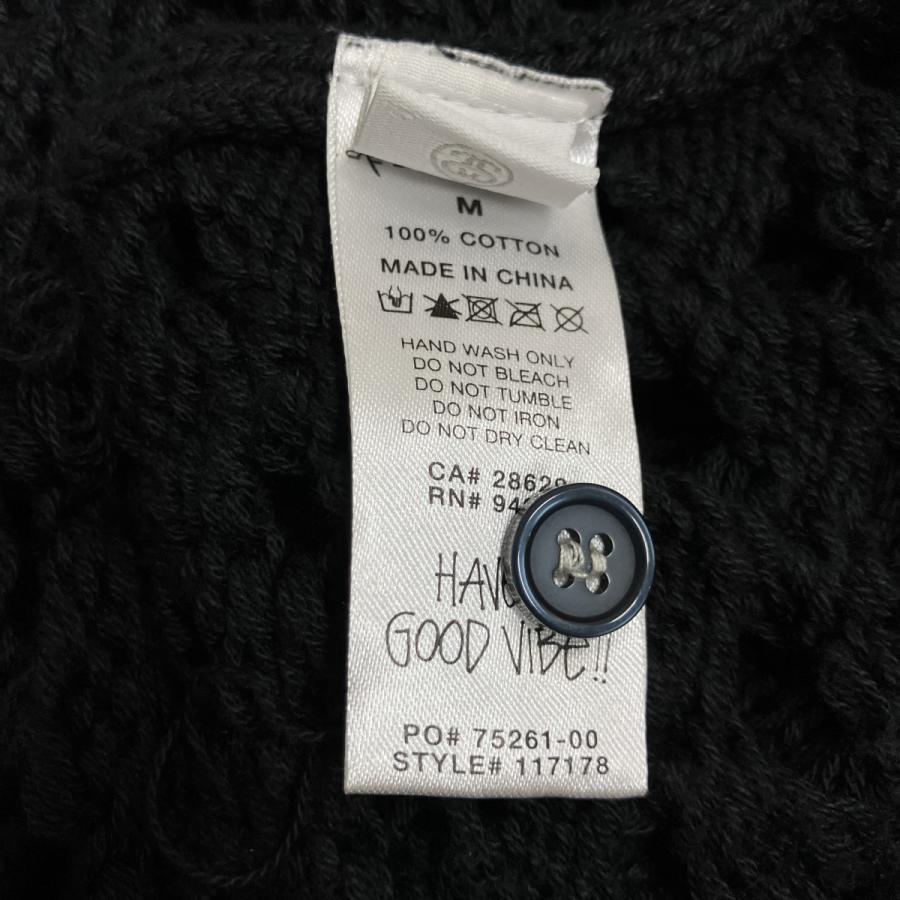 STUSSY（ステューシー） ニットポロシャツ ブラック サイズ：M