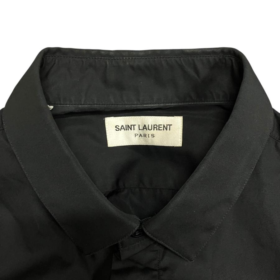 サンローランパリ Saint Laurent Paris ドレスシャツ ブラック サイズ