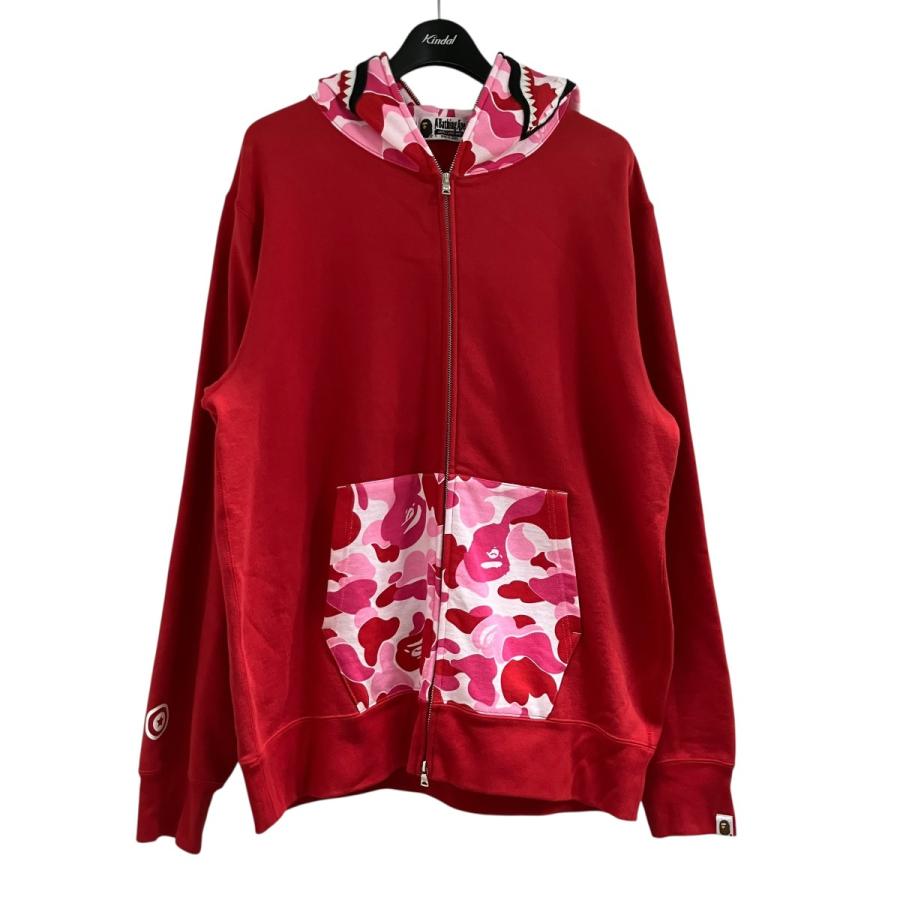 A BATHING APE（アベイシングエイプ） フルジップカモ柄シャーク