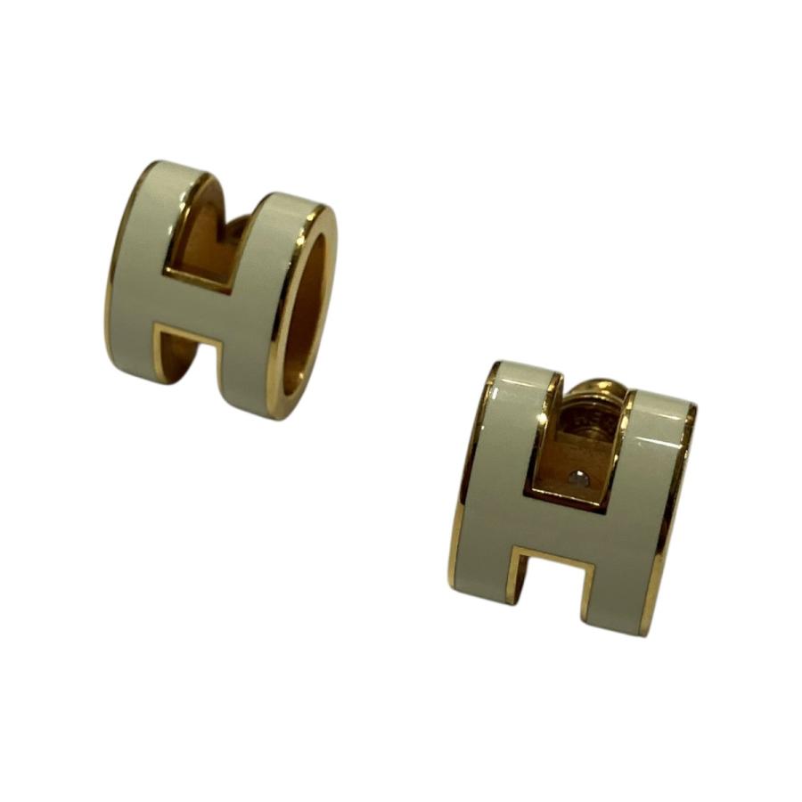 HERMES（エルメス） ミニポップHピアス ホワイト サイズ