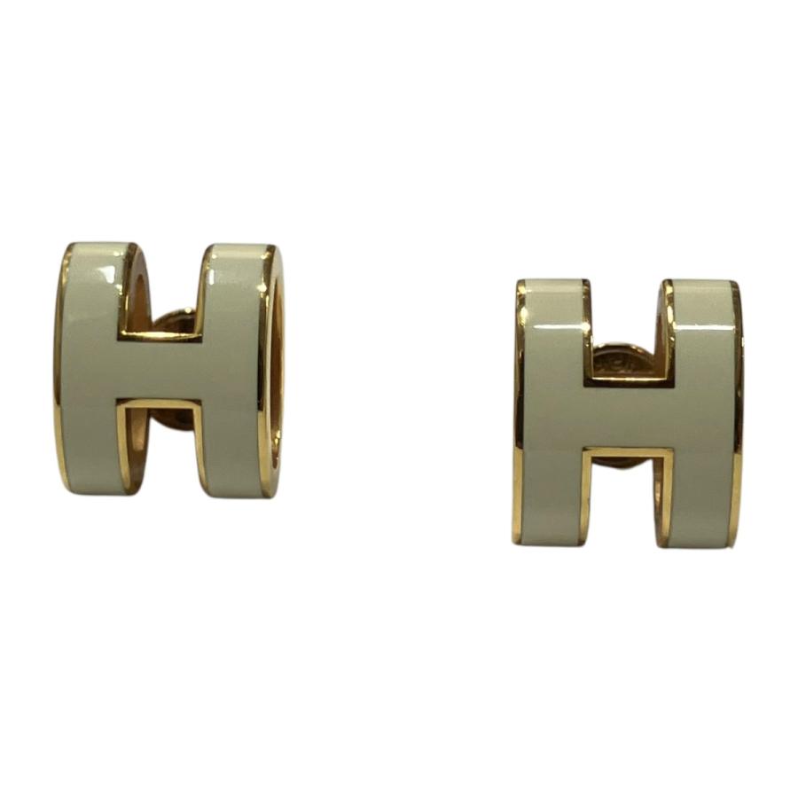 HERMES（エルメス） ミニポップHピアス ホワイト サイズ