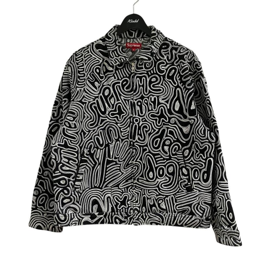 Supreme（シュプリーム） 刺繍総柄ジップアップデニムジャケット