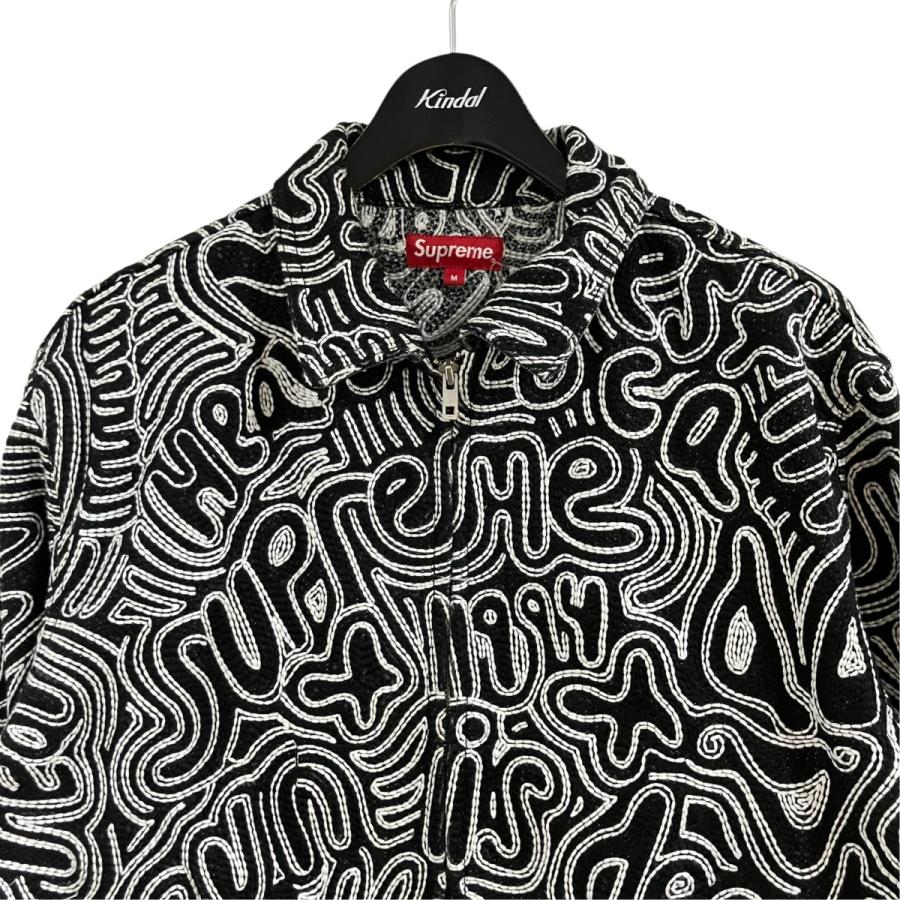 Supreme（シュプリーム） 刺繍総柄ジップアップデニムジャケット