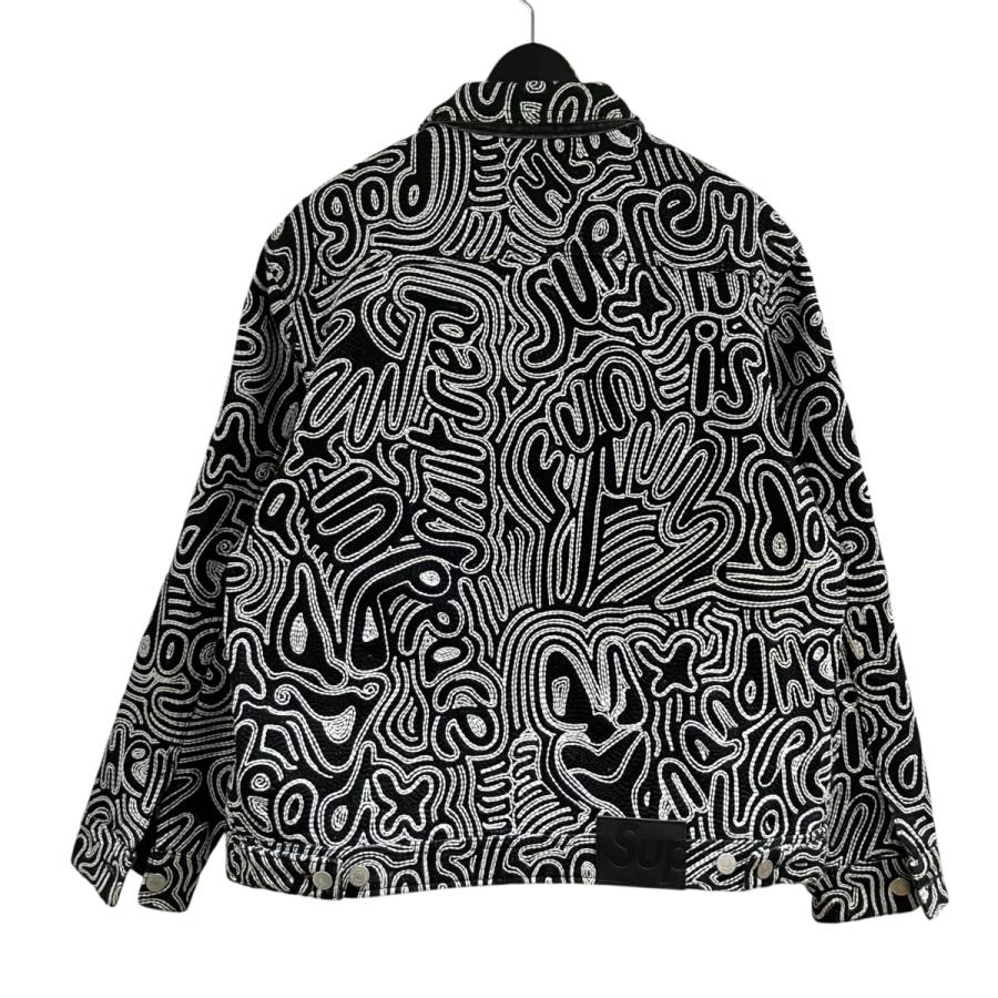 Supreme（シュプリーム） 刺繍総柄ジップアップデニムジャケット