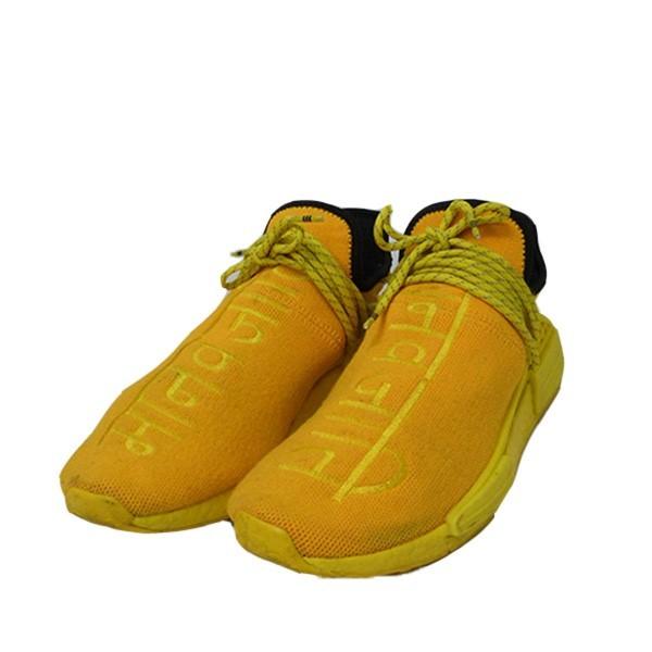 クリスマスファッション 12月6日値下 Adidas Mens Sh ファレルウィリアムズ アディダス Pharrell サイ イエロー ローカット刺繍ニットスニーカー Nmd Hu Gy0091 Williams シューズ Tactiontechnology Com