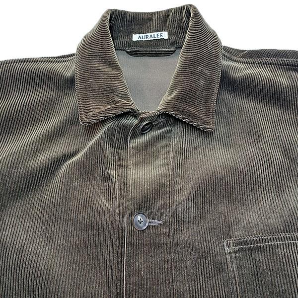 AURALEE 21AW コーデュロイカバーオールジャケット ダークグリーン 