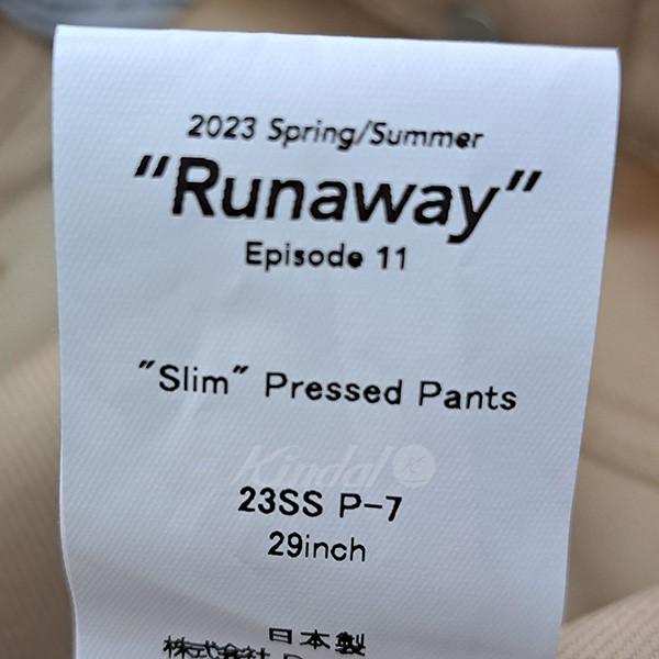 DAIRIKU 【値下げ】DAIRIKU 23SS Slim Pressed Pants スリムプレス