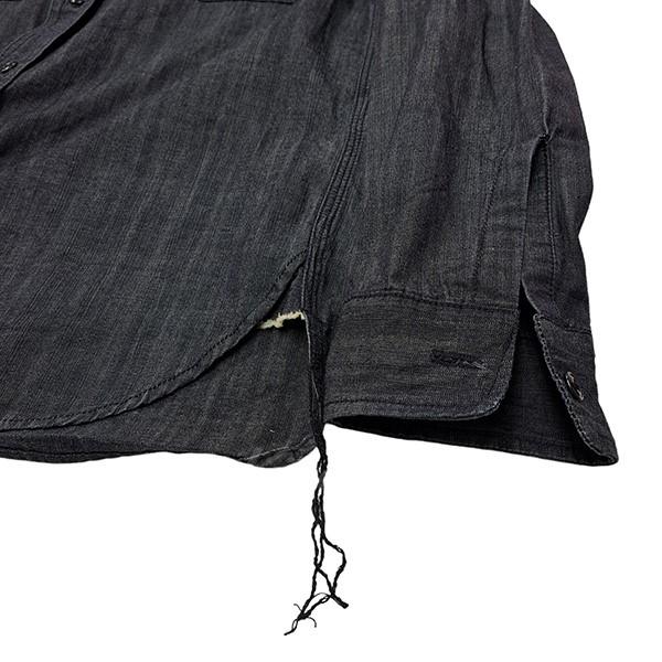 ラグスマックレガー Rags McGREGOR ダンガリーシャツ ブラック(チャコールグレー) サイズ：M｜kindal｜04