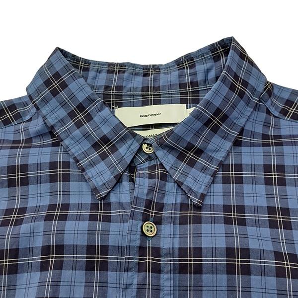 グラフペーパー Graphpaper Thomas Mason Regular Collar Shirt 