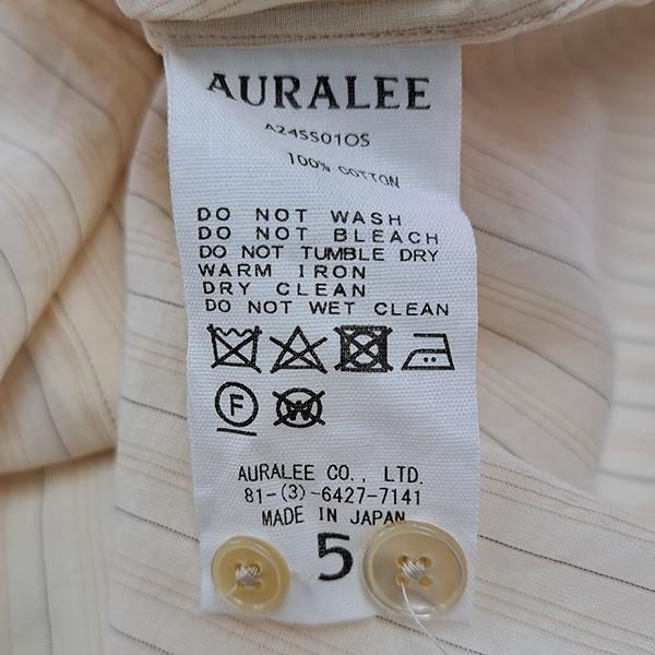 AURALEE（オーラリー） AURALEE 24SS HARD TWIST FINX ORGANDY STRIPE