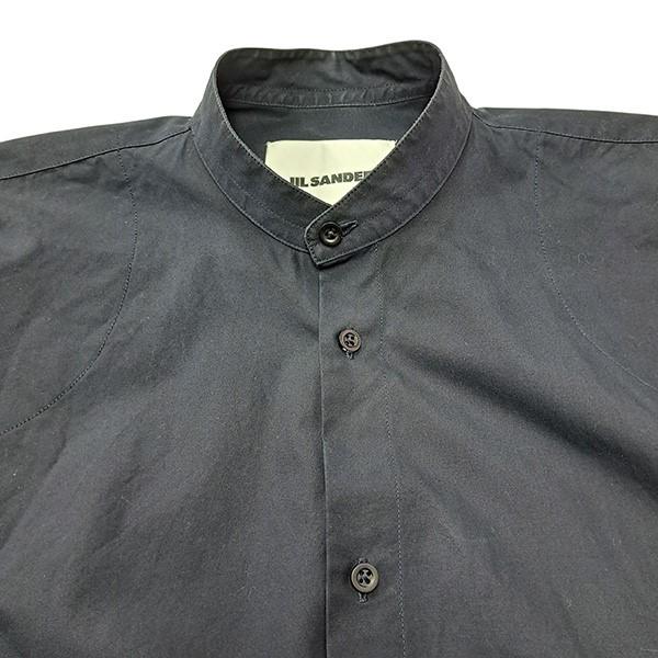 ジルサンダー ﾎﾜｲﾄ 20SS JSMQ740826 ﾊﾞﾝﾄﾞｶﾗｰ ｵｰﾊﾞｰｻｲｽﾞ ｼｬﾂ 38 JIL SANDER（ジルサンダー） 【値下げ】JIL SANDER バンドカラー