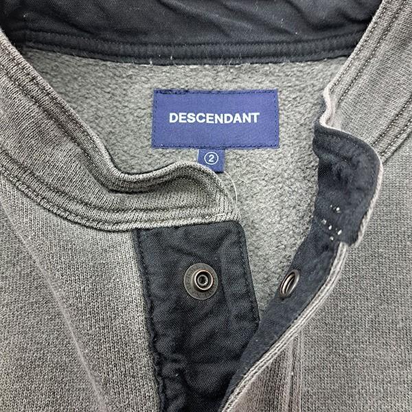 DESCENDANT ディセンダント DESCENDANT VOIL HENLEY NECK PIGMENT DYE