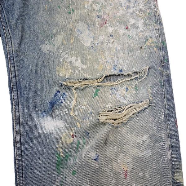 ヘリル HERILL 15oz Denim Tuck Splash 4PK ペイントクラッシュ加工