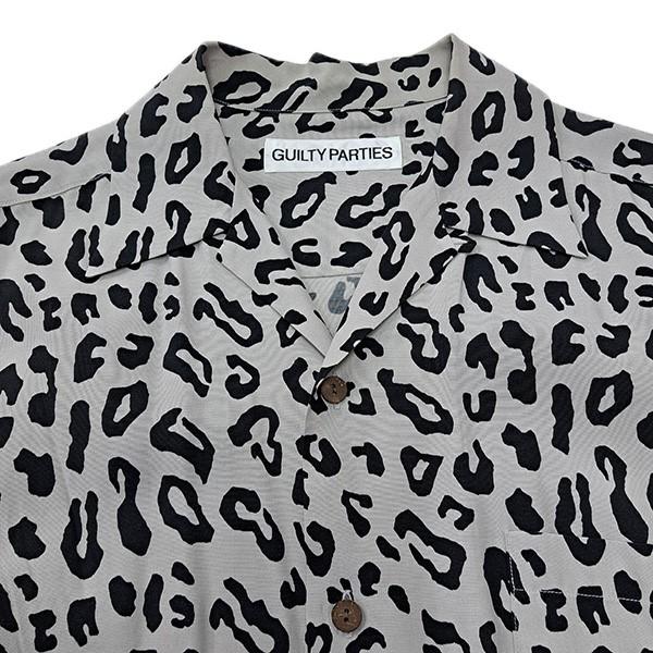 WACKO MARIA（ワコマリア） レオパードシャツ グレー×ブラック サイズ 